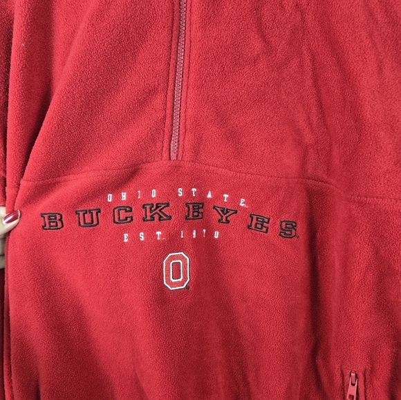 Cadre athletic ohio state buckeyes red quarter zip sweater mens size 2XL - Picture 2 of 10